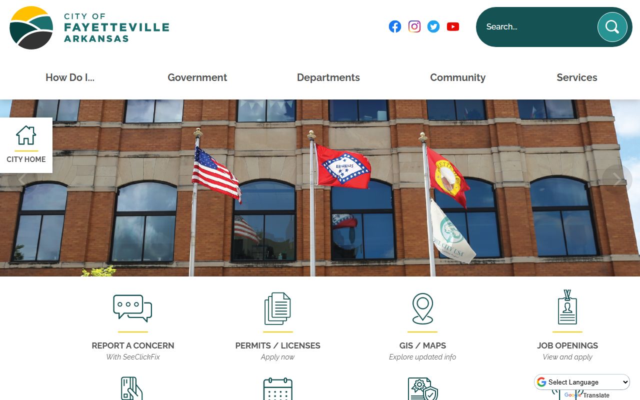 Fayetteville Residents Directory city government portal