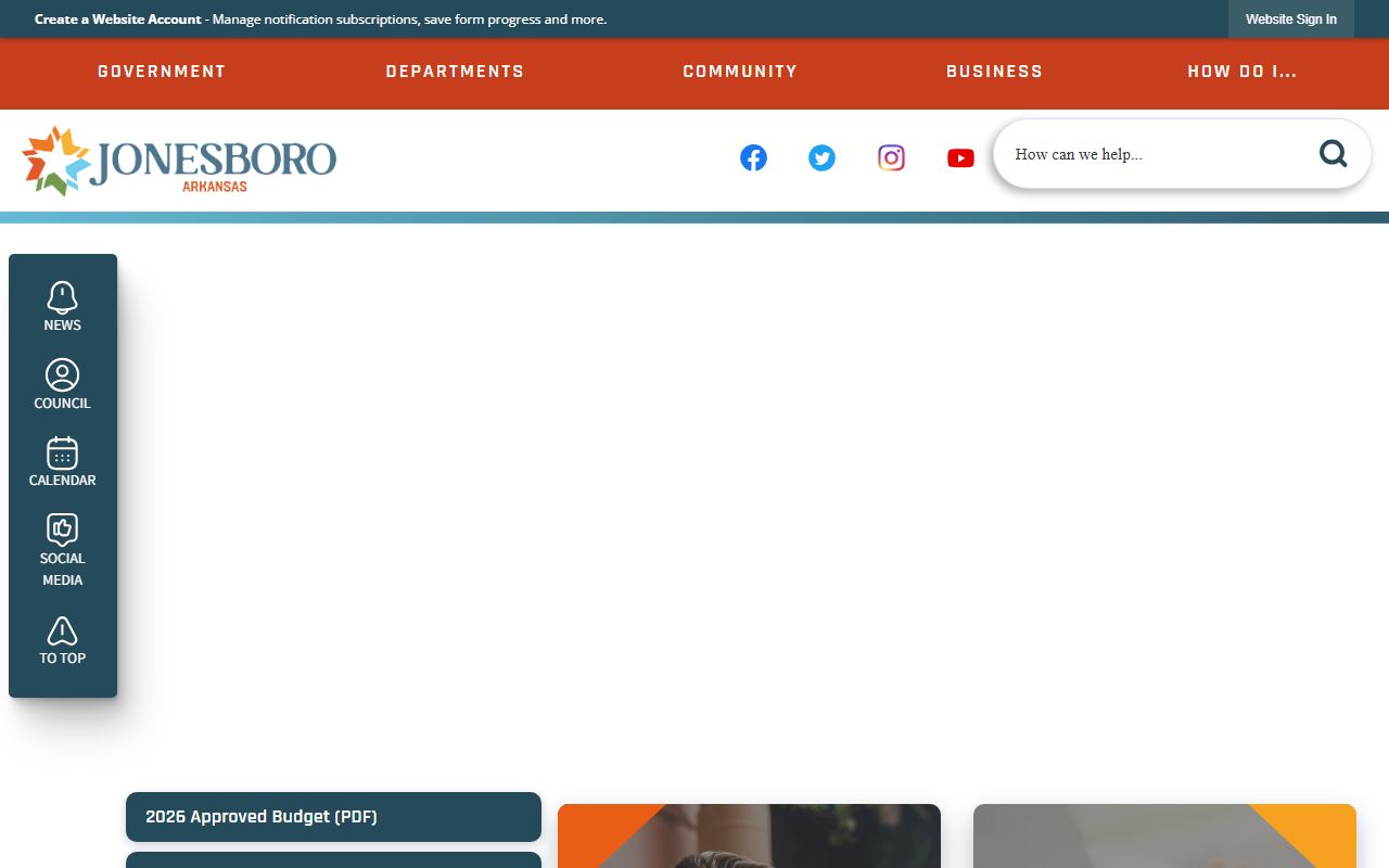 Jonesboro Residents Directory city government