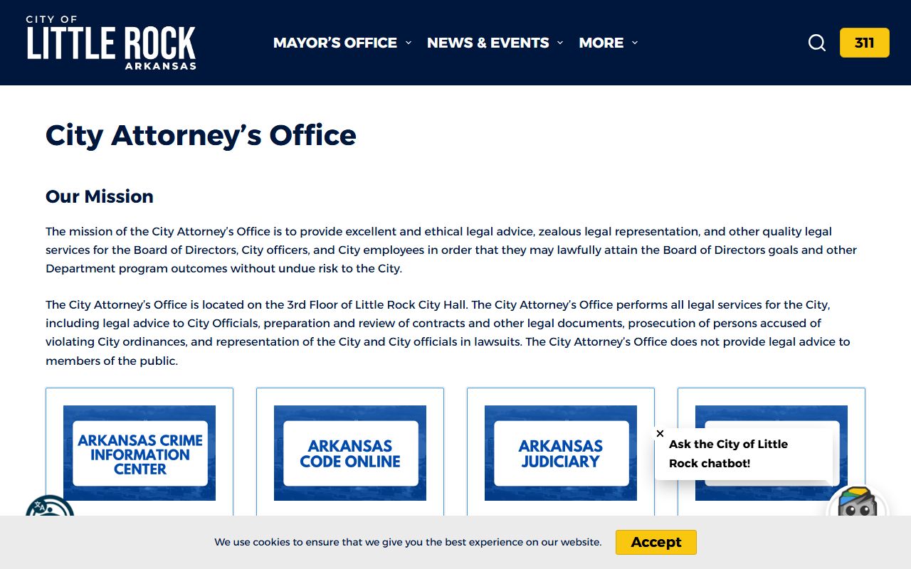 Little Rock Residents Directory city attorney