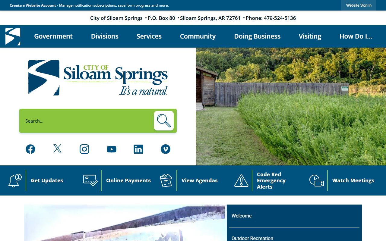Siloam Springs Residents Directory city government