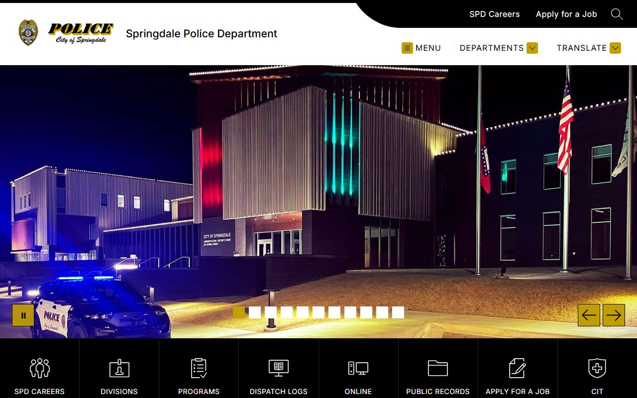 Springdale Residents Directory police records