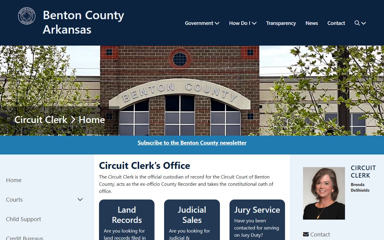 Benton County Residents Directory circuit clerk office