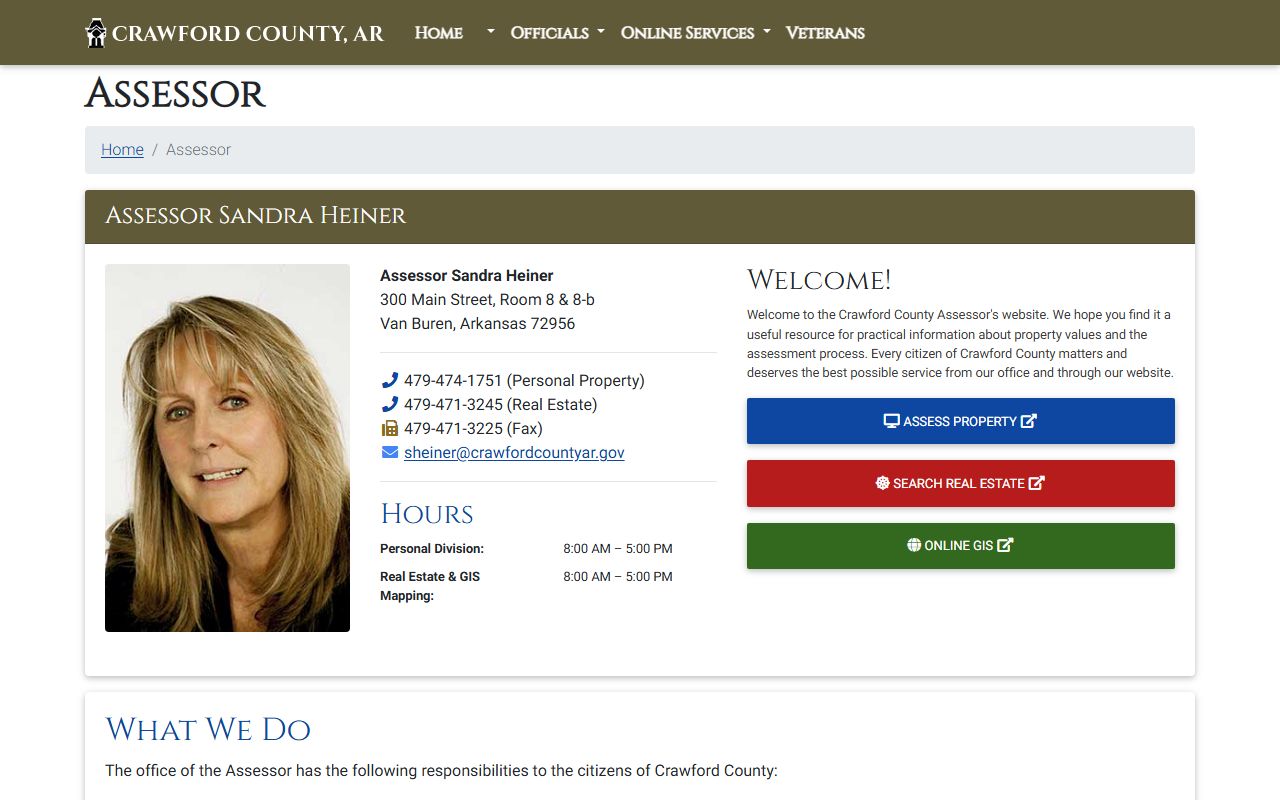 Crawford County Residents Directory assessor office