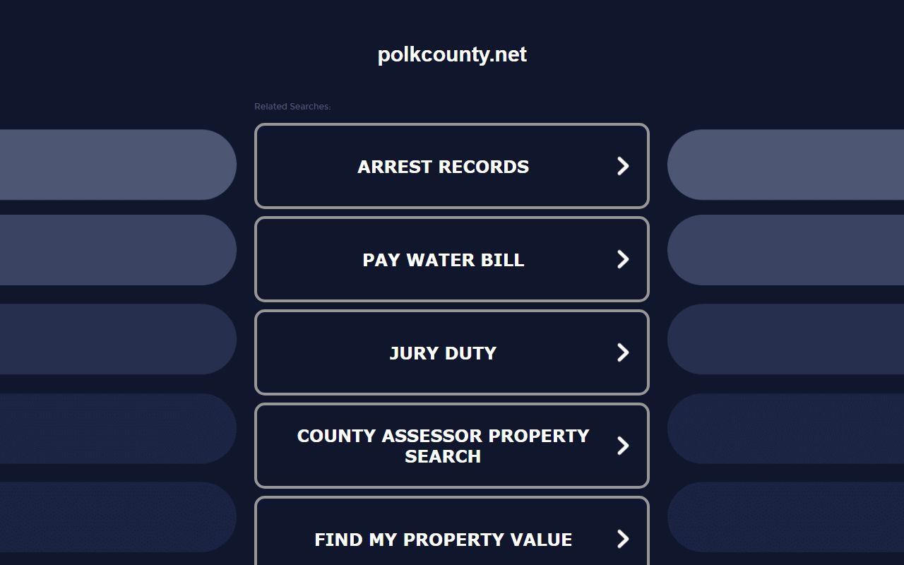 Polk County Residents Directory clerk portal