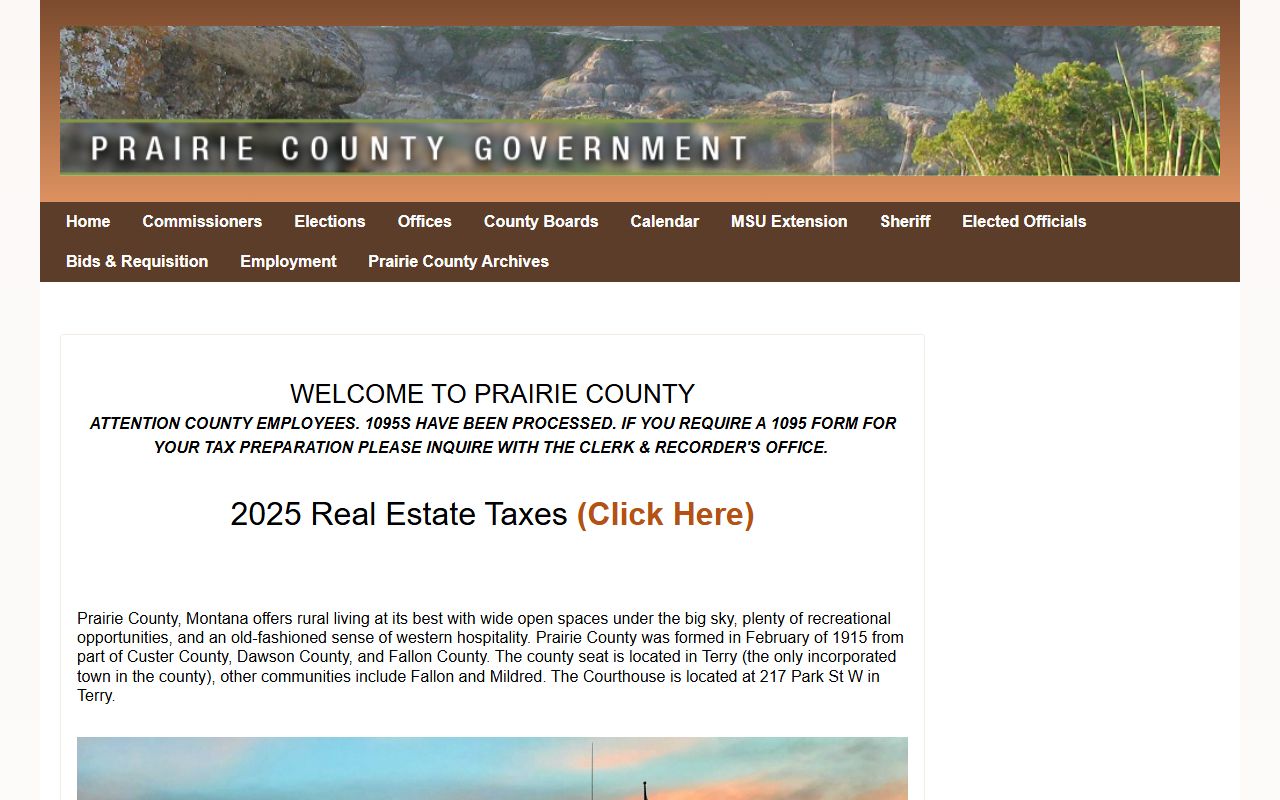 Prairie County Residents Directory clerk portal