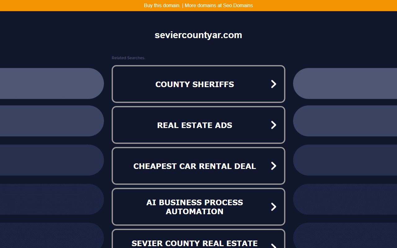 Sevier County Residents Directory government website